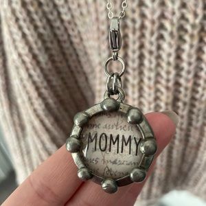 💓 MOMMY 💓 Charm Vintage Silver Necklace Mom Mama
